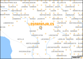 map of Los Naranjales