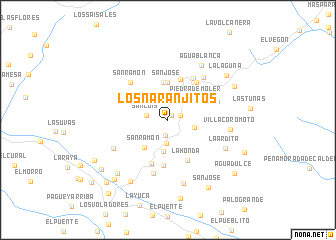 map of Los Naranjitos