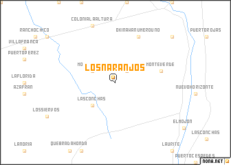 map of Los Naranjos