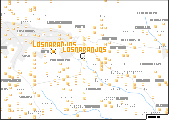 map of Los Naranjos