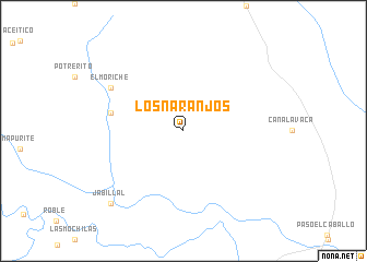 map of Los Naranjos