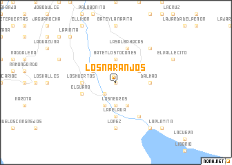 map of Los Naranjos