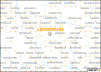 map of Los Naranjos