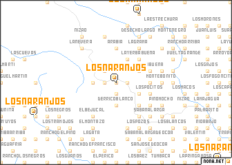 map of Los Naranjos