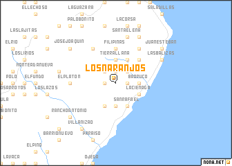 map of Los Naranjos