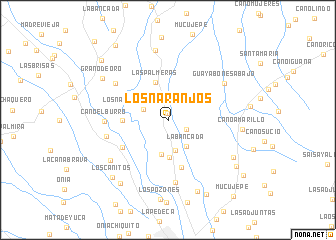 map of Los Naranjos