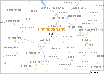 map of Los Naranjos