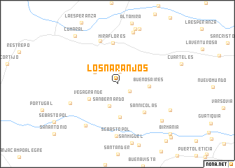 map of Los Naranjos