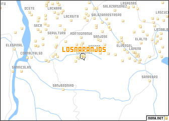 map of Los Naranjos