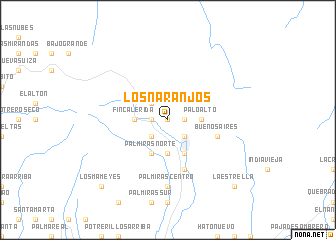 map of Los Naranjos