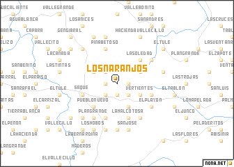 map of Los Naranjos