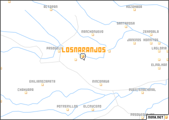 map of Los Naranjos