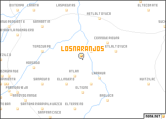 map of Los Naranjos