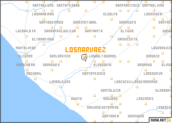 map of Los Narváez