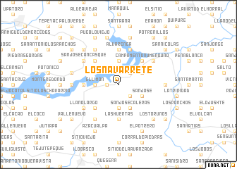 map of Los Navarrete