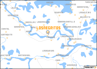 map of Los Negritos