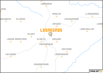 map of Los Negros