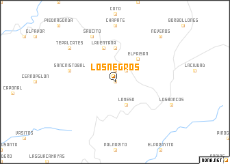 map of Los Negros