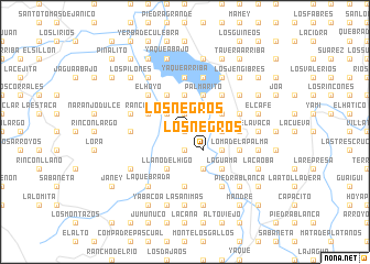 map of Los Negros