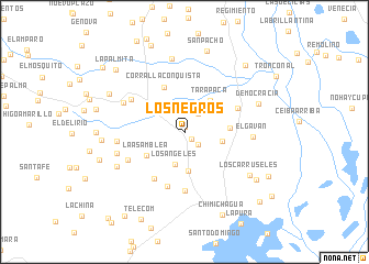 map of Los Negros