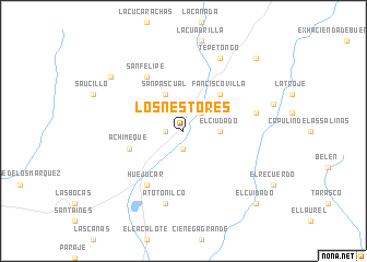 map of Los Nestores