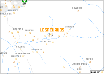 map of Los Nevados