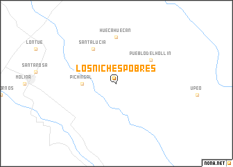 map of Los Niches Pobres