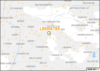 map of Los Nietos