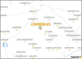 map of Los Nopales