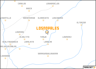 map of Los Nopales