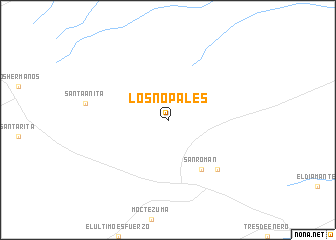 map of Los Nopales