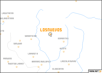 map of Los Nuevos