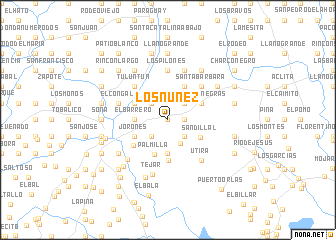 map of Los Núñez