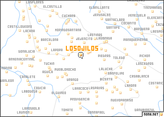 map of Los Ojilos