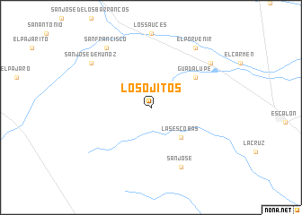 map of Los Ojitos