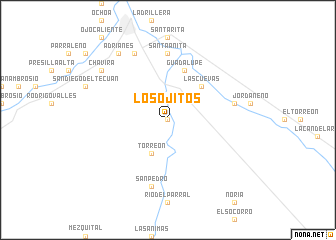 map of Los Ojitos