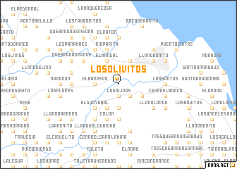 map of Los Olivitos