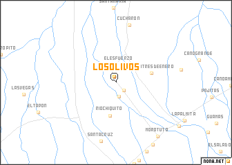 map of Los Olivos