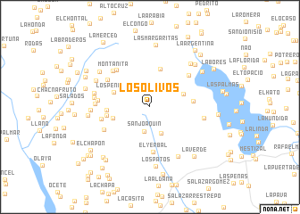 map of Los Olivos