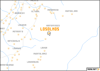 map of Los Olmos