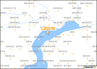 map of Losone