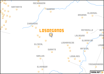 map of Los Organos
