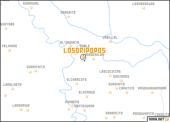 map of Los Oripopos