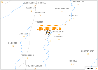 map of Los Oripopos