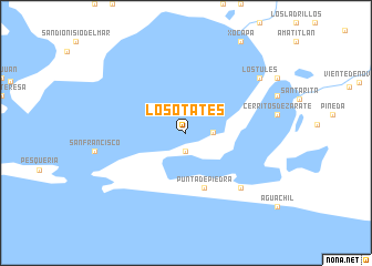 map of Los Otates