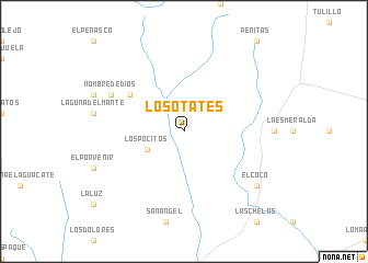 map of Los Otates