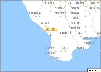 map of Losoué