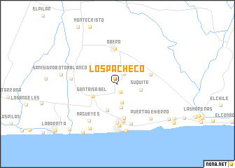 map of Los Pacheco