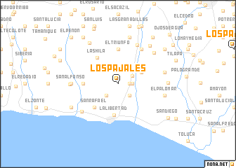 map of Los Pajales