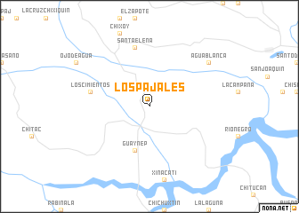 map of Los Pajales